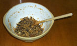 A bowl of mincemeat.