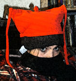 "The Teenager" in a red hat.