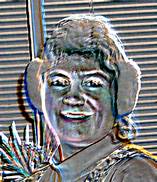 Maggie with ear muffs.