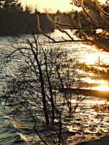 Floodwater at Sunset