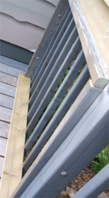 Deck Railing Waiting For Paint