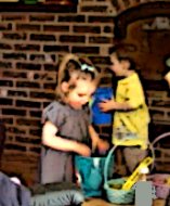 Imp & Elf on an Easter Egg Hunt