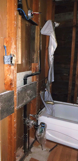 DSCF2419 bathroom gutted vanity out