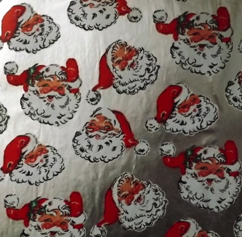 SantaWrappingPaper50s60s