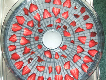 Dehydrated strawberries