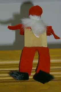 Child's Homemade Santa Decoration