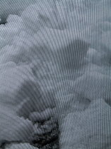 Snow bank outside my window.